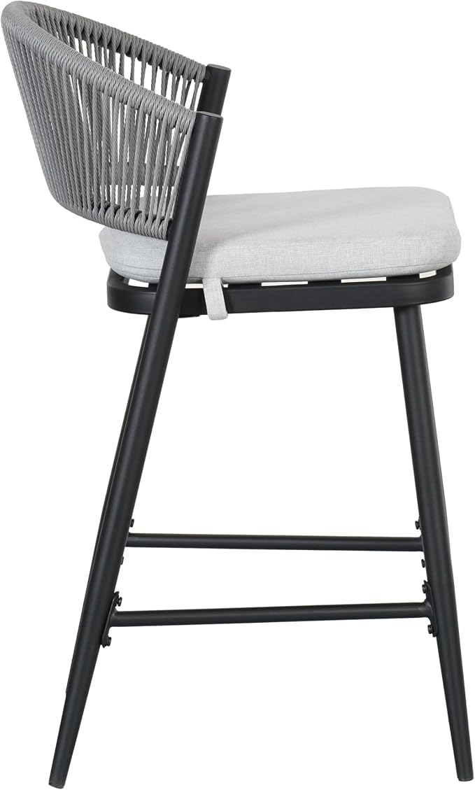 Christopher Knight Home Hearth 26.00" H Patio Barstools Set of 2, Woven Wicker - Image 8