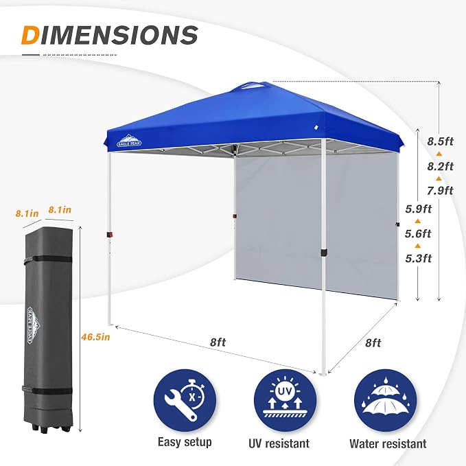 EAGLE PEAK Commercial Canopy 8x8 Pop Up Canopy Tent - Image 3