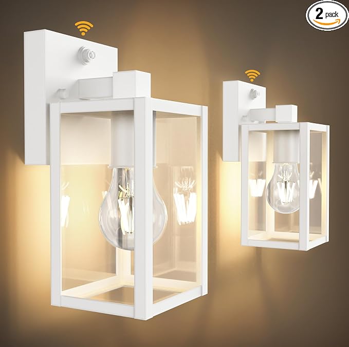 PARTPHONER Dusk to Dawn Outdoor Light Fixtures, Waterproof Exterior Wall Sconce by PARTPHONER