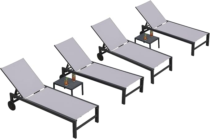 PURPLE LEAF Outdoor Chaise Lounge by PURPLELEAF