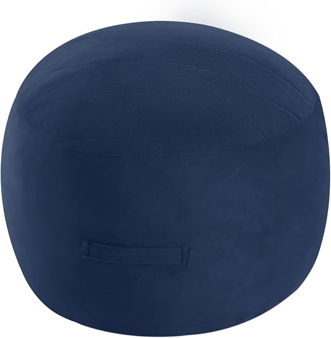 MeMoreCool Round Stuffed Pouf Ottoman Foot Rest, Floor Pouf Foot Stool by MeMoreCool