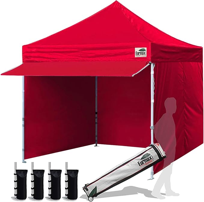 Eurmax USA 10 x 10 Pop up Canopy Commercial Tent Outdoor Party Canopies by Eurmax