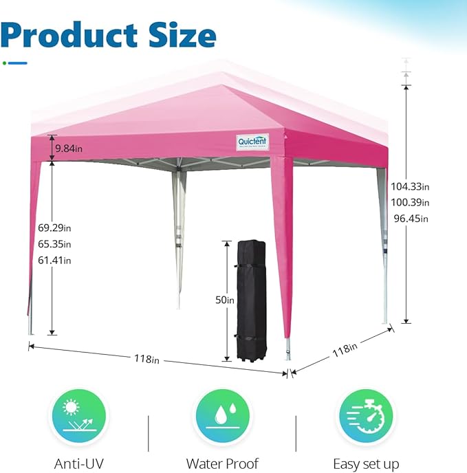 Quictent Easy Pop up Canopy Tent 10'x10' - Image 6