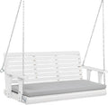 VINGLI Wooden Porch Swing, Heavy Duty 880 LBS Hanging Patio Bench by VINGLI