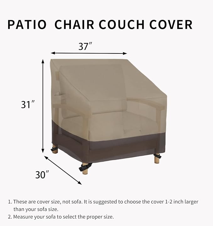 Easy-Going Outdoor Chair Cover Waterproof, Heavy Duty Patio Chair Cover - Image 6