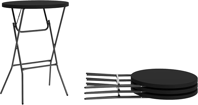 Flash Furniture Elon Round Folding Bar Height Table by FlashFurniture