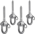 SELEWARE 4 Pack Swing Hangers Swing Set Hooks Stainless Steel Hammock Hooks by SELEWARE