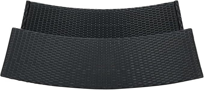 Bar Table for Outdoors Black 120 x 55 x 110 cm Polyrattan, Bar Table, Square - Image 6