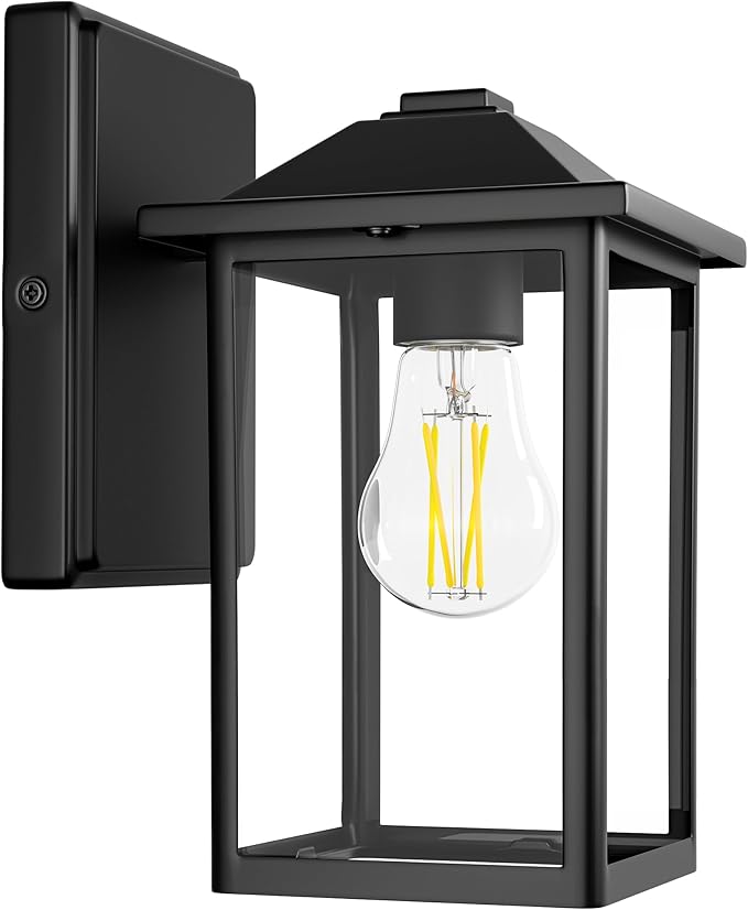 Outdoor Wall Lantern, Exterior Waterproof Wall Sconce Lighting Fixture by MATAMEYE