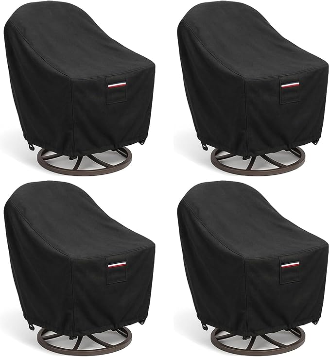 Outdoor Patio Chair Covers, Heavy Duty 600D Oxford Fabric, Weather Resistant by Unknown