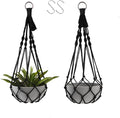 Artilady Black Plant Hanger Macrame Hanging Planter by Artilady