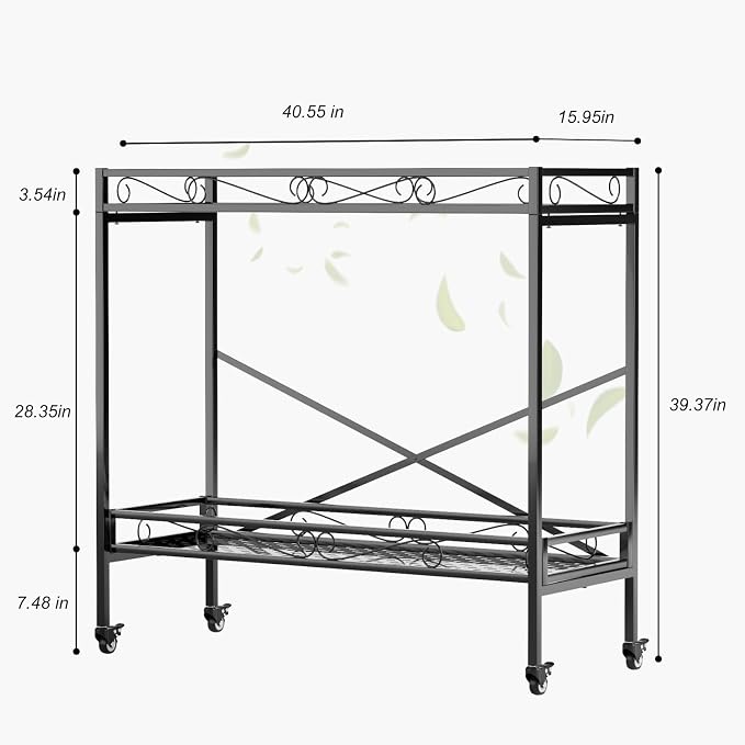 Zhongma 2 Tier Sturdy Metal Plant Stand - Image 2