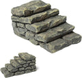 Miniature Garden Bridge with Stone Steps, Resin Fairy Ornament, Outdoor Bonsai by Unknown