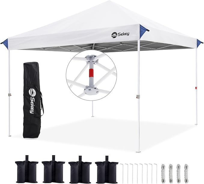 Sekey 10x10 Pop Up Canopy with One Push Setup-Easy Up Canopy with 99% UV by Sekey