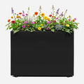 IDZO 35.4" W x 25.6" H Metal Planter Box, Privacy Trough by Idzo