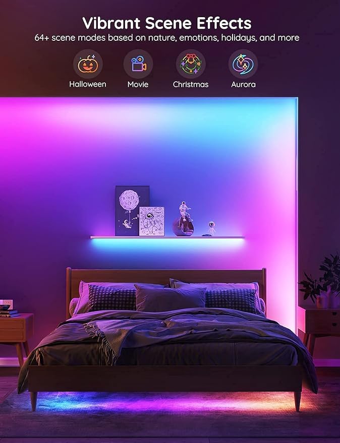 Govee RGBIC Alexa LED Strip Light 32.8ft, Smart WiFi LED Lights Work - Image 5