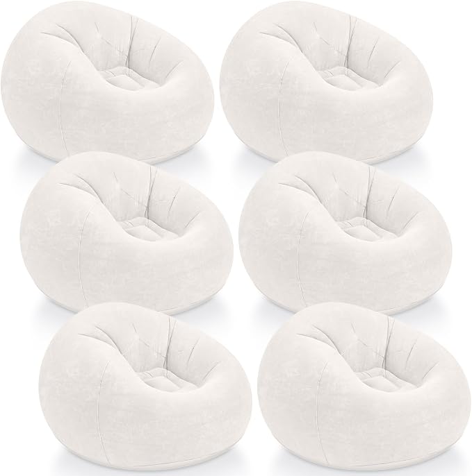 Realspring Inflatable Bean Bag Chairs Outdoor Blow up Camping Chairs Inflatable by Realspring