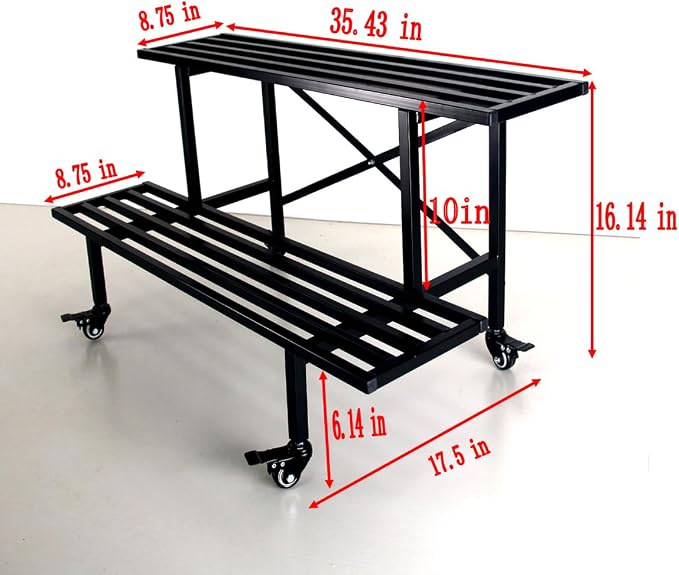 Zhongma 2 Tier Sturdy Metal Plant Stand - Image 6