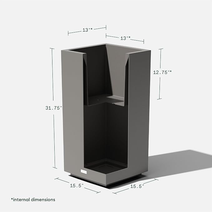 Veradek Block Series Pedestal Planter - Image 3