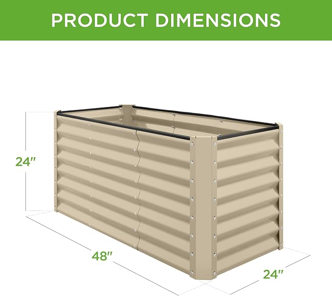 Best Choice Products 4x2x2ft Outdoor Metal Raised Garden Bed, Deep Root Planter - Image 7