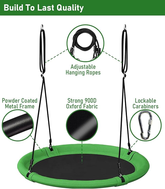 40 Inch Diameter Saucer Tree Swing Set - Image 4