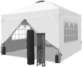 10x10 FT Pop Up Canopy, 1-Button Push Instant Canopy Tent by Oneofics