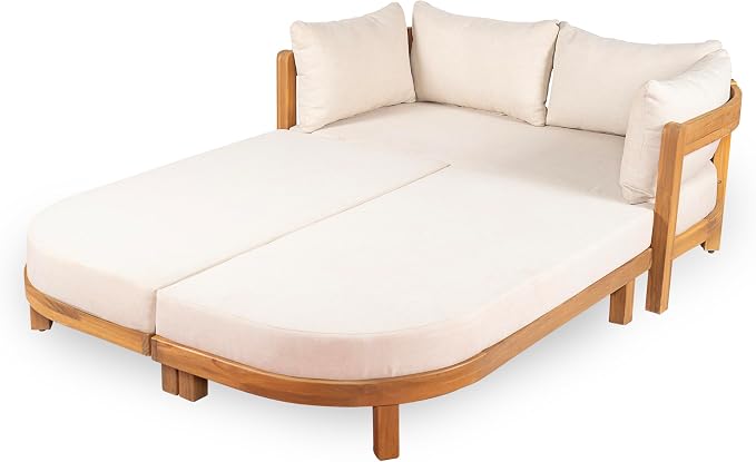 Christopher Knight Home Donovan Acacia Wood Outdoor Daybed - Image 11