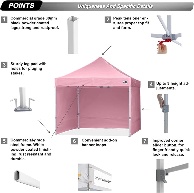 ABCCANOPY Easy Pop Up Canopy Tent - Image 4