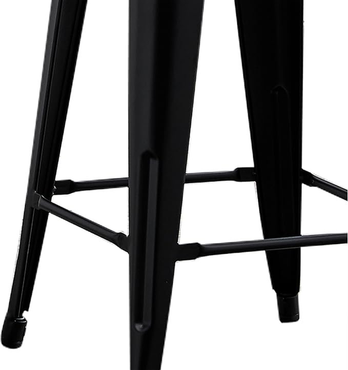 AC Pacific 24” Metal Backless Barstool Set of 2 – Country Rustic Style - Image 7