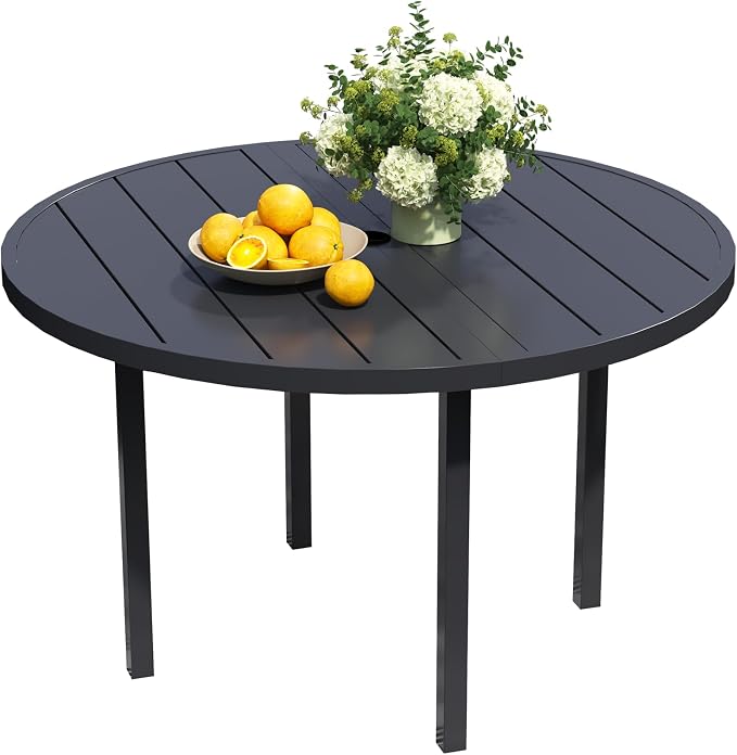 All-Weather 47" Round Outdoor Patio Table - Image 8