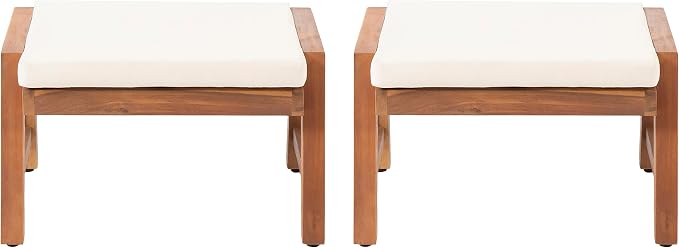 Temecula Outdoor Ottomans with Cushion by ChristopherKnightHome