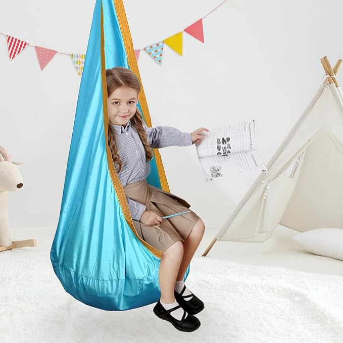 Kids Swing Seat Hammock Chair Indoor Outdoor Hanging Chair - Image 5