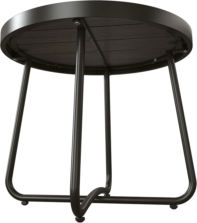 Grand patio Outdoor Side Table, Round End Table - Image 7