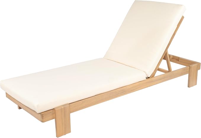 Christopher Knight Home Duska Acacia Wood Chaise Lounge Chair Set of 2 - Image 5