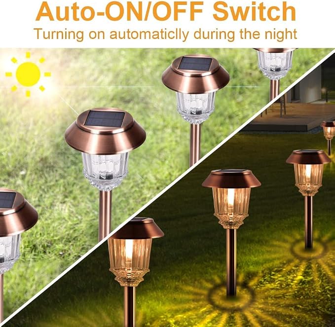 XMCOSY+ Solar Pathway Lights Outdoor - Image 2