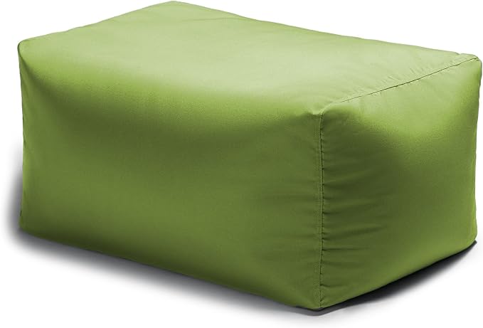 Jaxx Leon Outdoor Bean Bag Ottoman, Lime Green by Jaxx