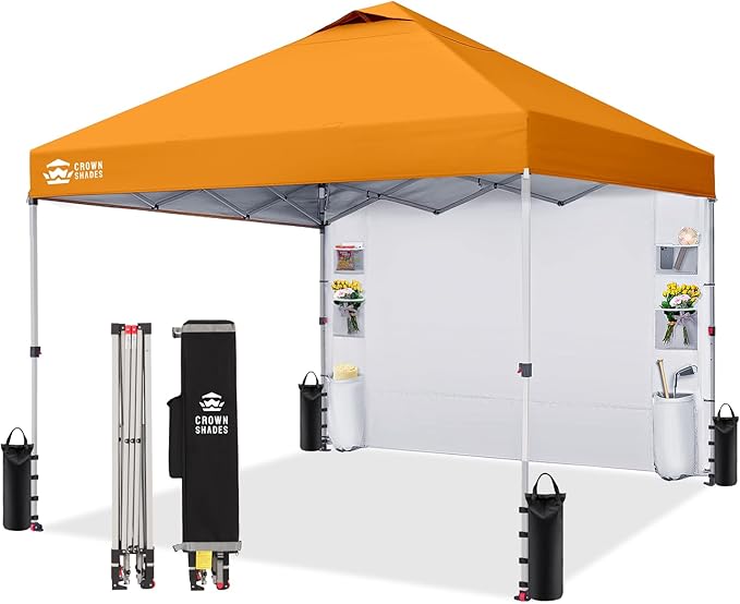 CROWN SHADES Canopy Tent, 10 x 10 Foot Portable Pop Up Outdoor Shelter by CrownShades