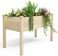 BIRASIL Outdoor Raised Garden Bed, Wood Planter Box by BIRASIL