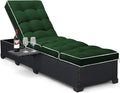 Outdoor Chaise Lounge Chair Cushion, Waterproof Non-Slip Patio Chaise Lounge by Tycdiose