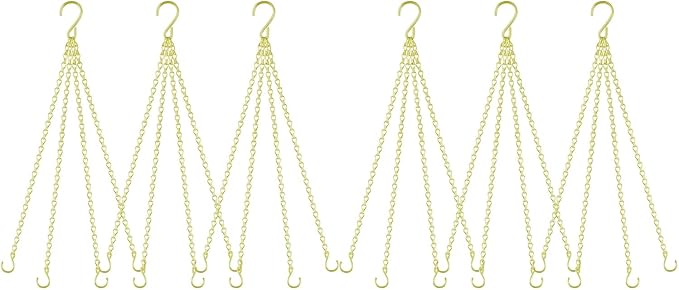 garini 6 Pack, 23 Inch Hanging Baskets Chain, Replacement Plant Hangers by garini