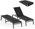 Patio Chaise Lounge Chair, Foldable Lounge Chair by CIOKEA