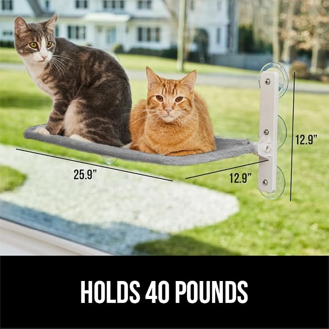 GORILLA GRIP Cat Window Perch, Foldable Cat Window Hammock Bed - Image 4