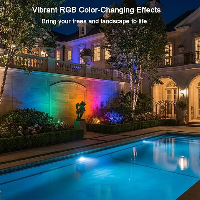 Smart Landscape Spotlights, Low Voltage IP67 Waterproof Outdoor Spot Lights - Image 4