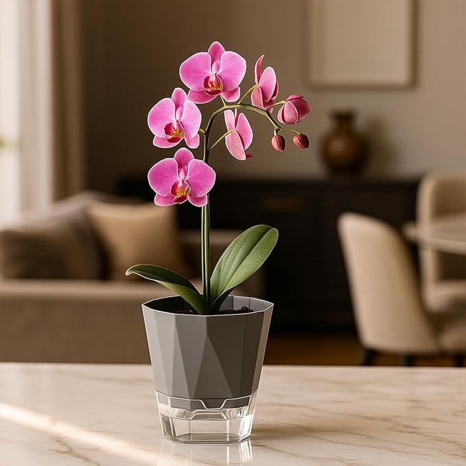 10 Pack Self Watering Pots for Indoor Plants, 6.7 Inches Self Watering Planters - Image 2