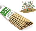 Bamboo Stakes, 4FT Natural Bamboo Garden Stakes, BOVITRO 25Pcs Plant Stakes by BOVITRO