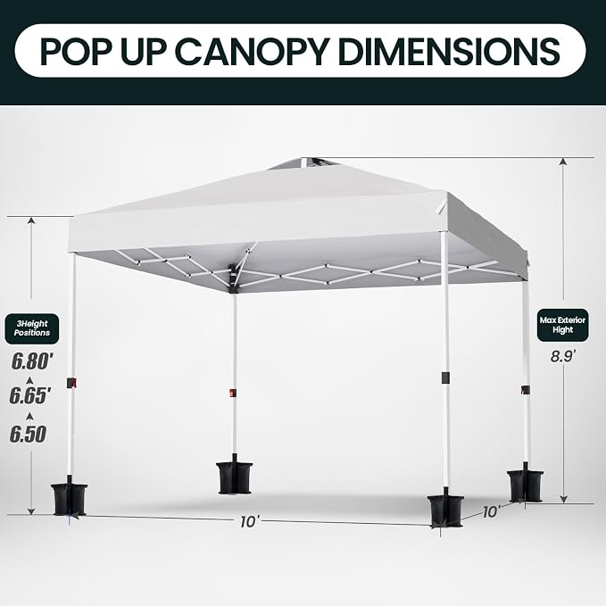 Shades 10x10 Pop Up Canopy - Image 2