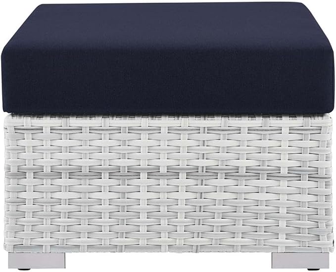 Modway EEI-4301-LGR-NAV Ottoman, Light Gray Navy 25 x 25 x 12 - Image 4