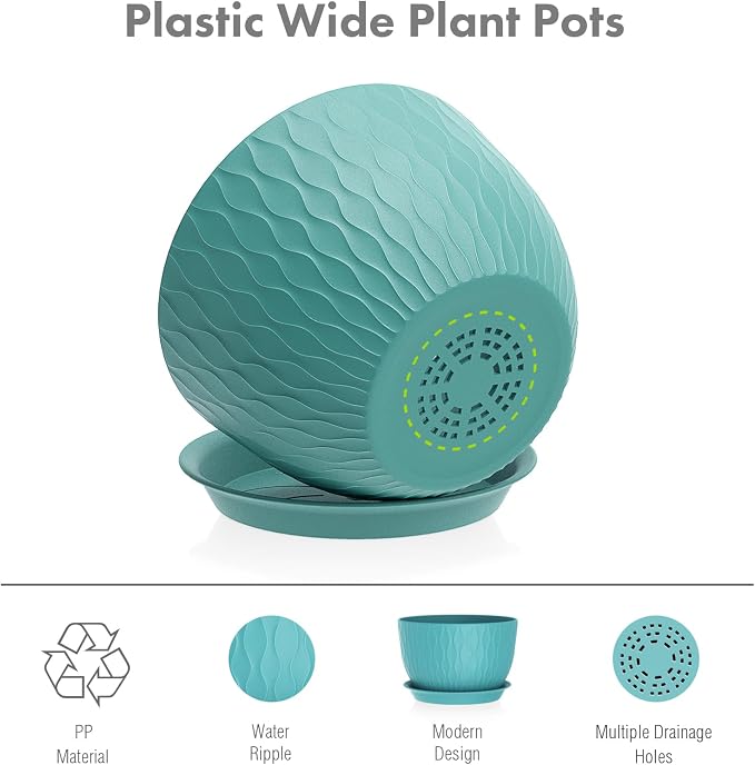 Large Plant Pots 12/10/9 inch, 3 Pack Big Flower Pots - Image 4