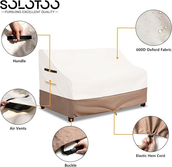 Outdoor Furniture Covers Waterproof Heavy Duty 2 Seater Outdoor Couch Cover - Image 4