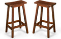 VINGLI Outdoor Bar Stools Set of 2, Solid Cedar Wood Barstools by VINGLI